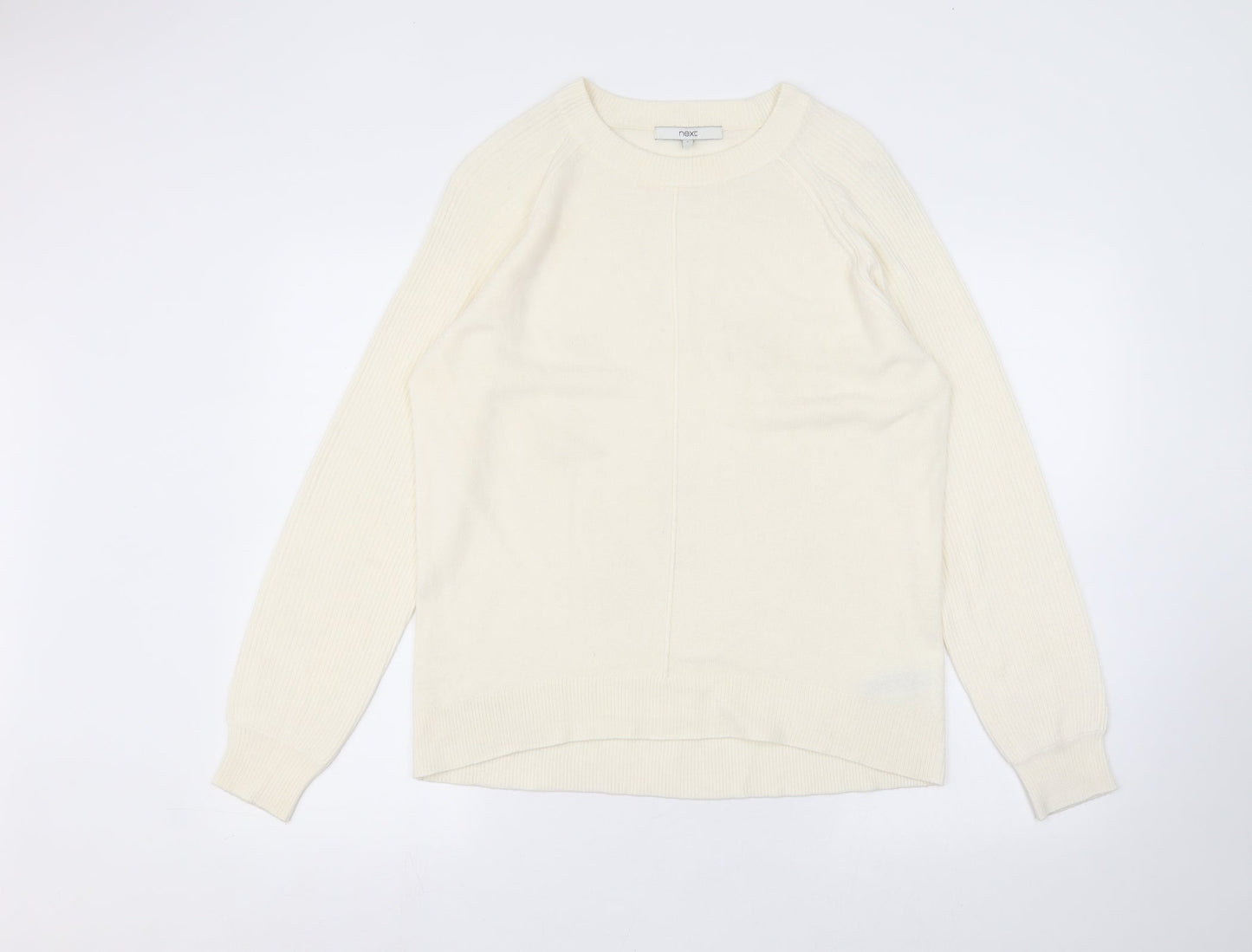 NEXT Womens White   Pullover Jumper Size S