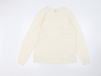 NEXT Womens White   Pullover Jumper Size S