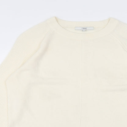 NEXT Womens White   Pullover Jumper Size S