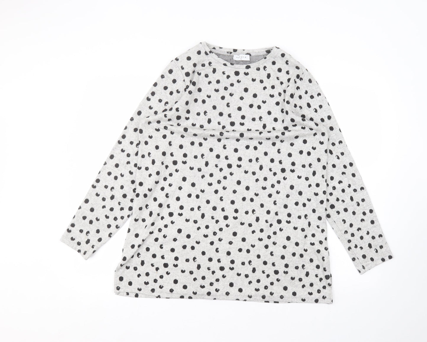 Womens UK Size 12 Matalan Grey Pullover Jumper