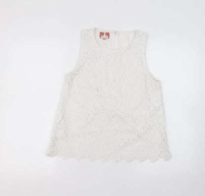 ribon Womens White   Basic T-Shirt Size 12