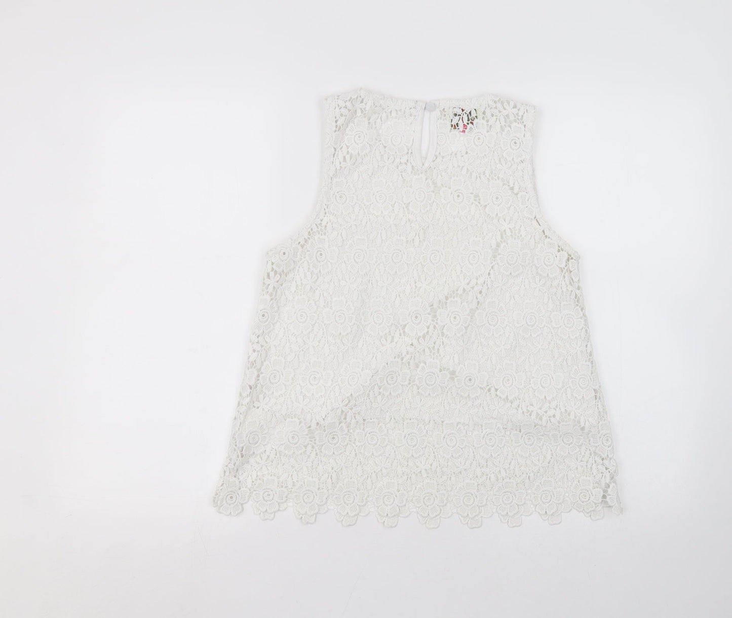 ribon Womens White   Basic T-Shirt Size 12