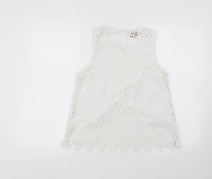 ribon Womens White   Basic T-Shirt Size 12