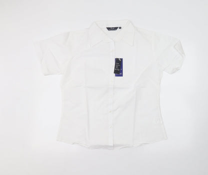 Premier man Mens White    Dress Shirt Size 14