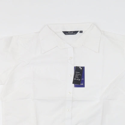 Premier man Mens White    Dress Shirt Size 14