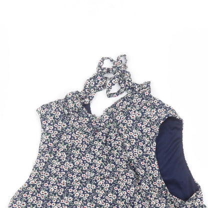 Womens UK Size M FOREVER 21 Blue Basic Blouse