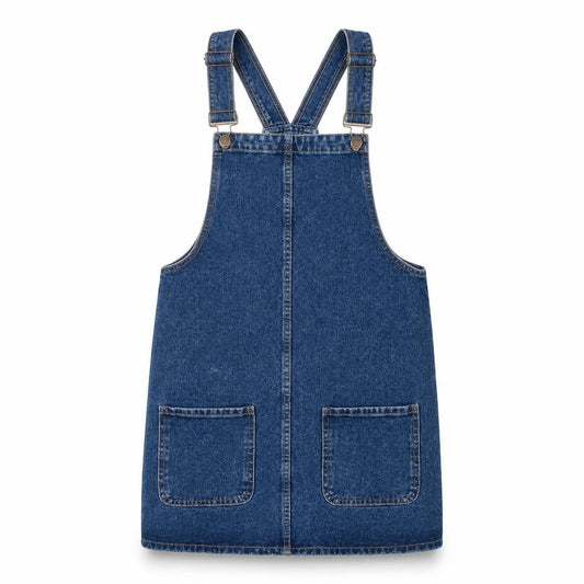 Front view of Denim & Co. women’s blue a-line, size UK 8