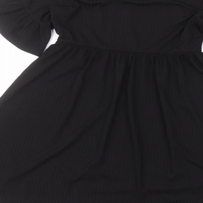 Boohoo Womens Black   A-Line  Size 8