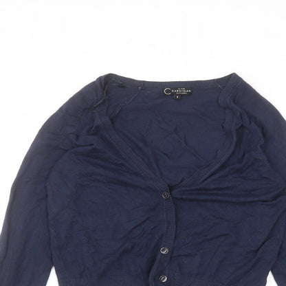 Womens UK Size 8 New Look Blue Cardigan Jumper