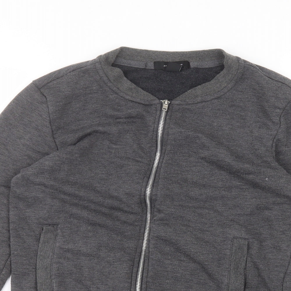 Womens UK Size 10 Atmosphere Black Full Zip Jumper