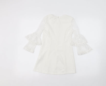 SheIn Girls White   A-Line  Size 6 Years