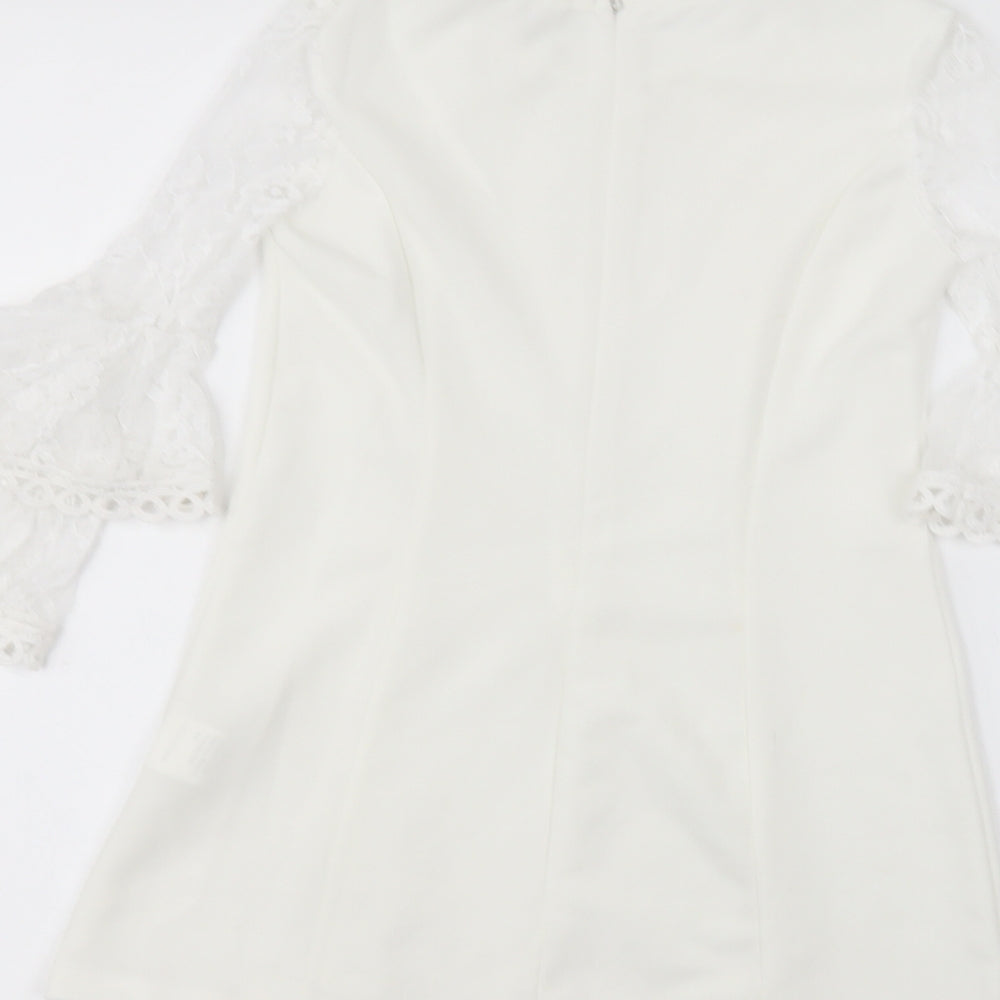 SheIn Girls White   A-Line  Size 6 Years