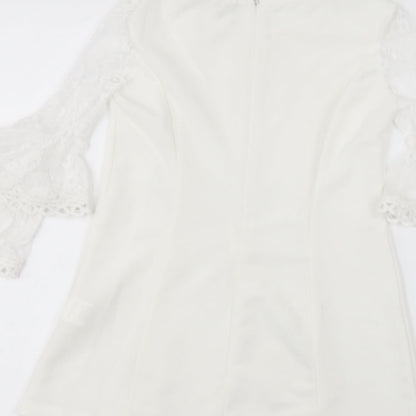 SheIn Girls White   A-Line  Size 6 Years