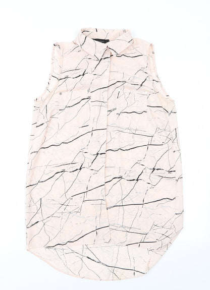 Womens UK Size 10 Atmosphere Ivory Basic Button-Up