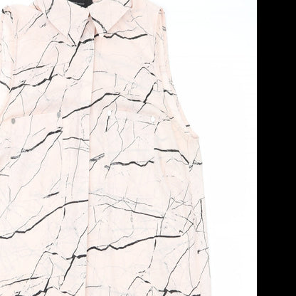 Womens UK Size 10 Atmosphere Ivory Basic Button-Up