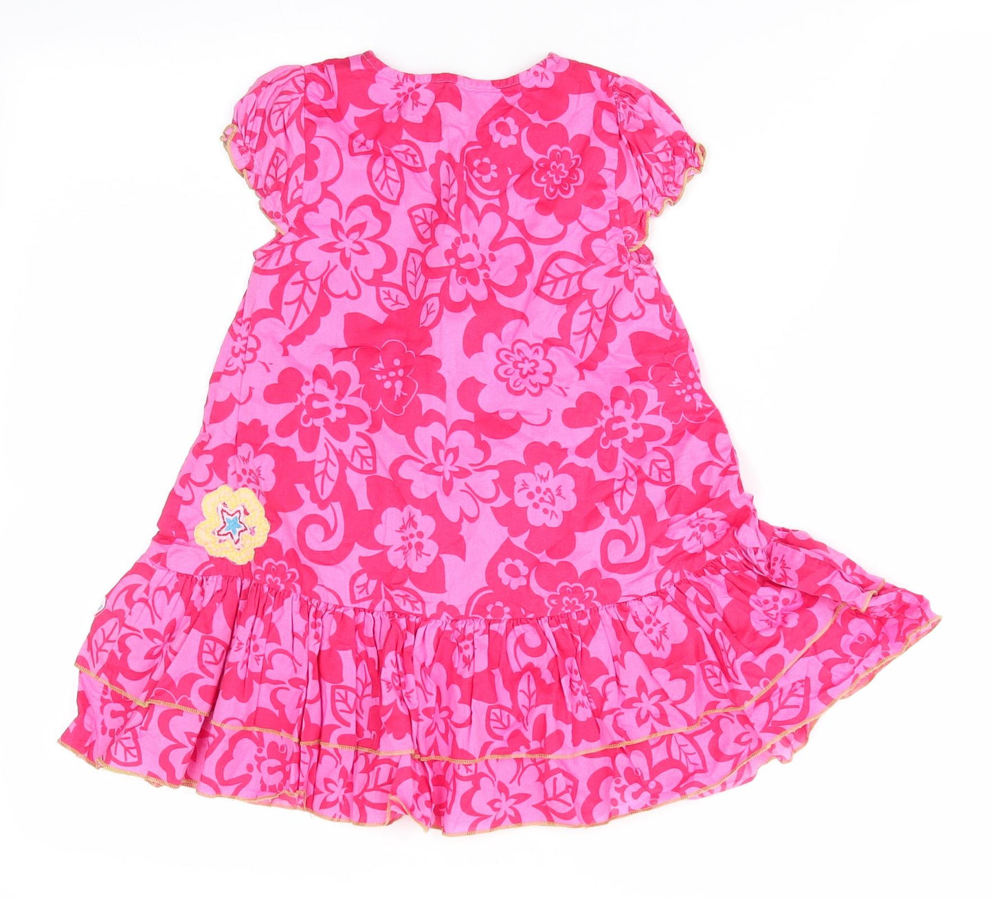 Indigo Girls Pink Floral  A-Line  Size 18-24 Months  - Frilled hem