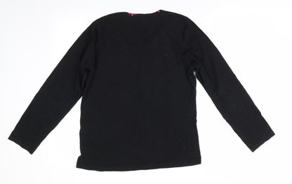 Good Night Womens Black Solid   Pyjama Top Size 12  - Put me on your wish list