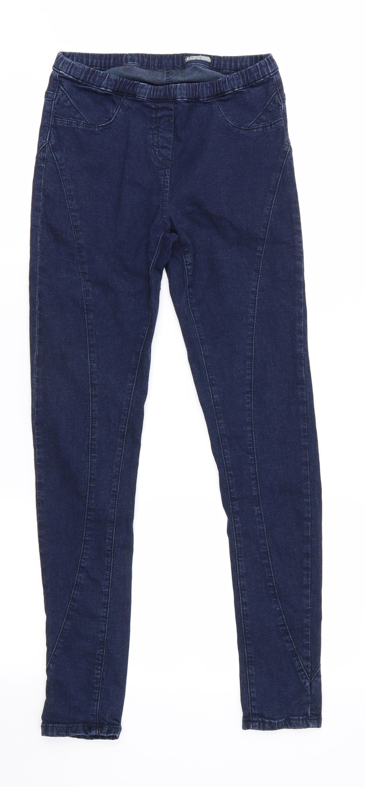 Womens UK Size 10 Preworn Regular Fit Jegging Blue Jeans