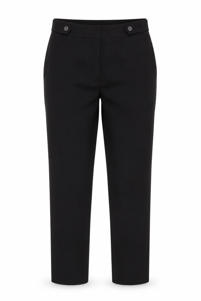 Womens UK Size 8 Oasis Regular Fit  Black Trousers