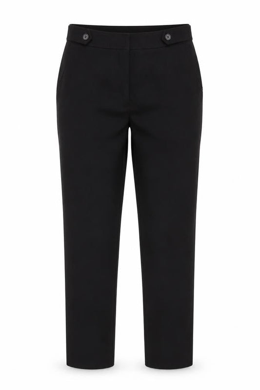 Womens UK Size 8 Oasis Regular Fit  Black Trousers