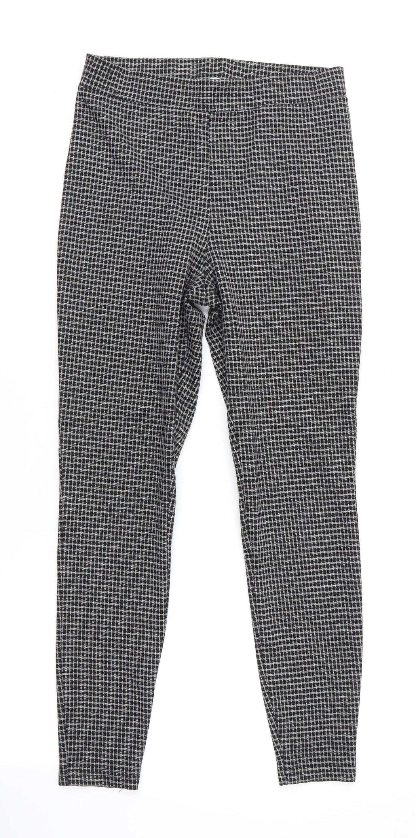 Womens UK Size 10 Papaya Regular Fit Jegging Black Trousers