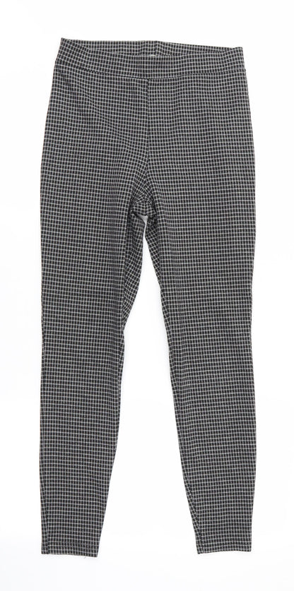 Womens UK Size 10 Papaya Regular Fit Jegging Black Trousers