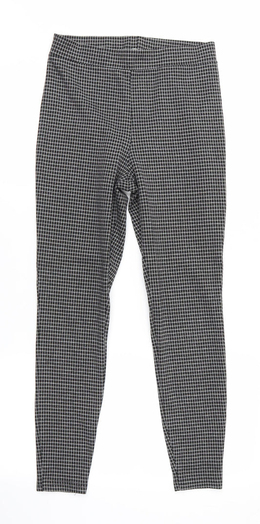 Womens UK Size 10 Papaya Regular Fit Jegging Black Trousers