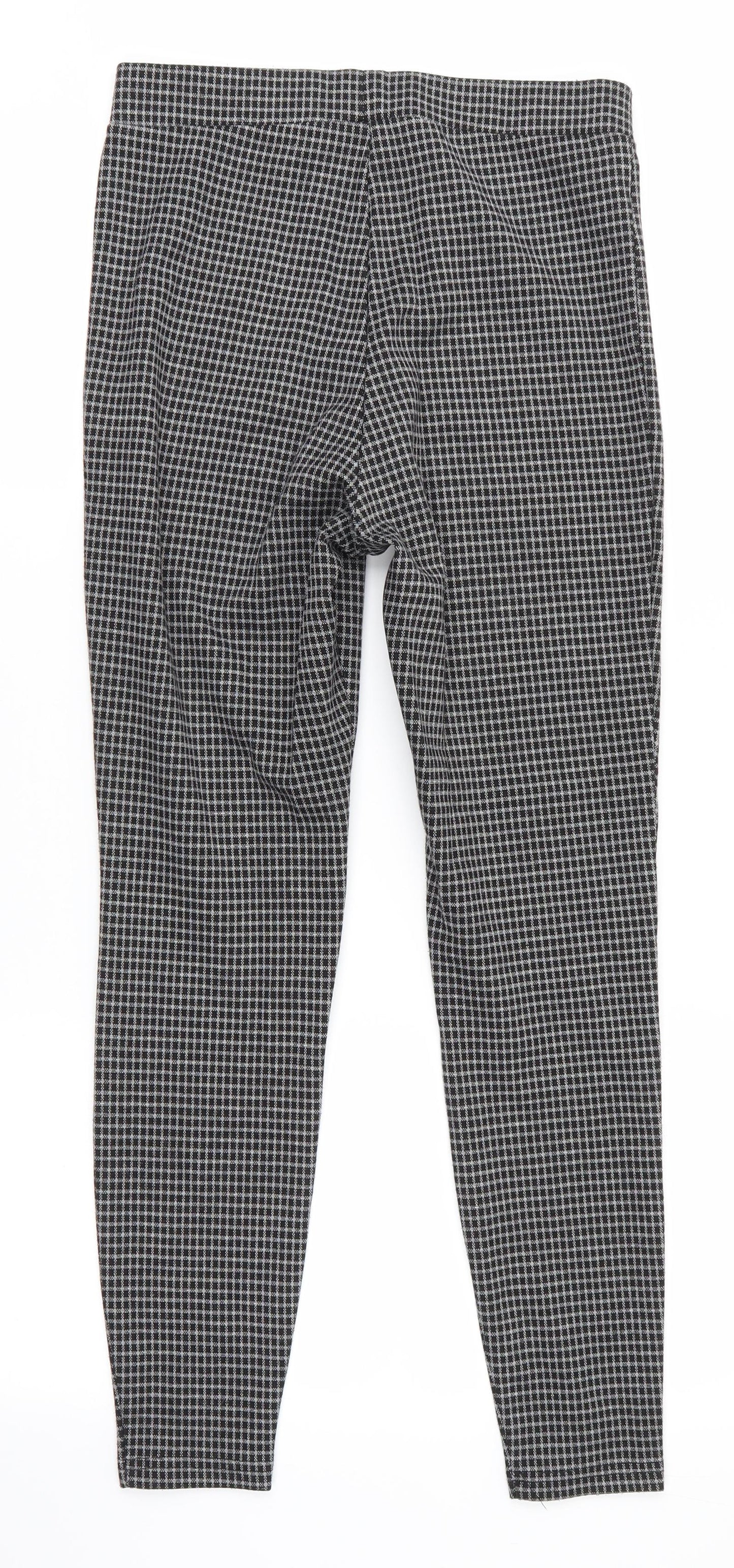 Womens UK Size 10 Papaya Regular Fit Jegging Black Trousers