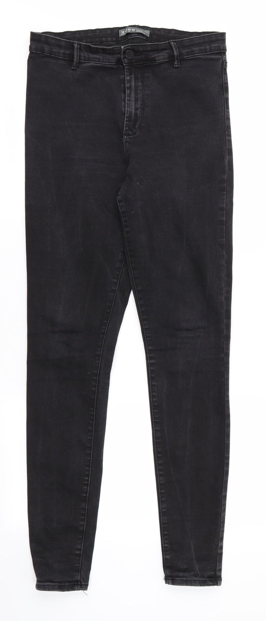 Denim Co Womens Black   Skinny Jeans Size 14 L30 in