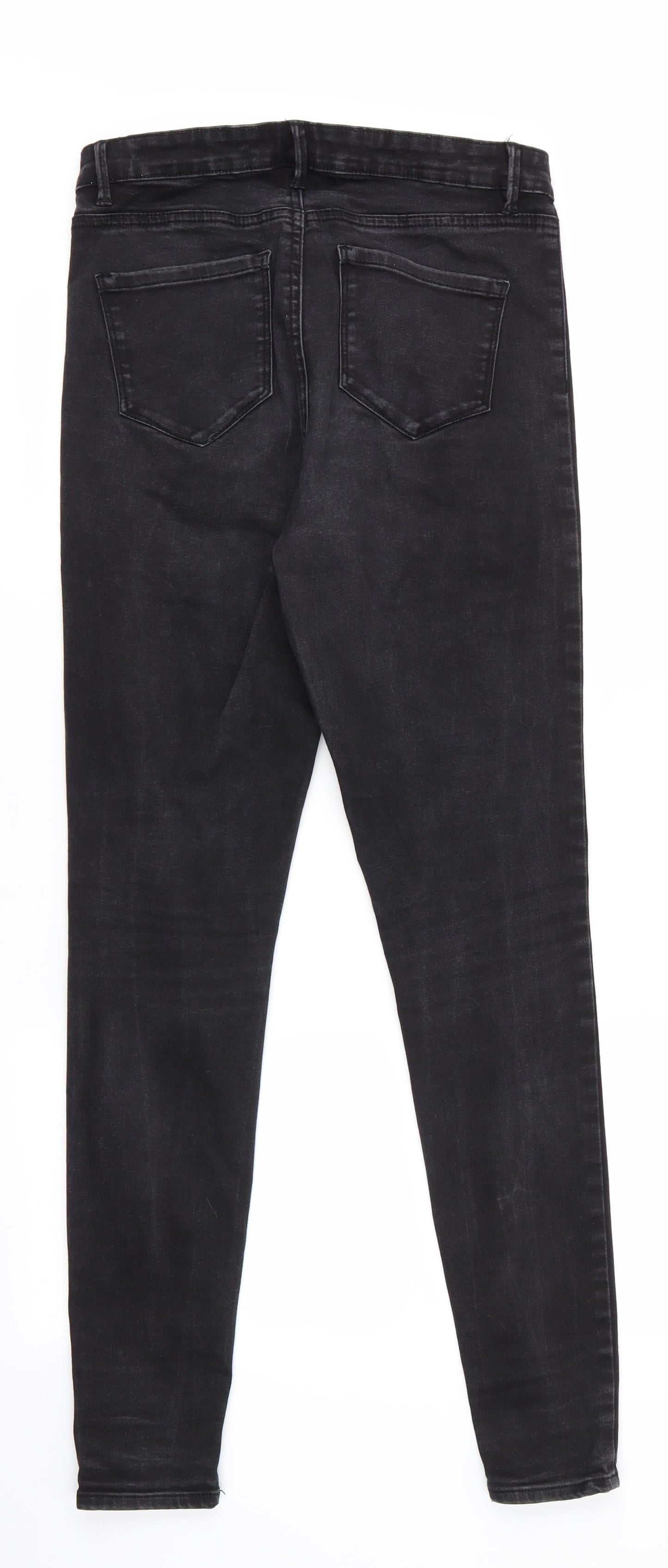 Denim Co Womens Black   Skinny Jeans Size 14 L30 in