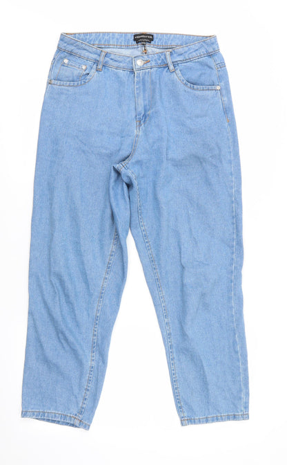 Wednesday's Girl Womens Blue   Boyfriend Jeans Size 28 in L25 in - Cropped