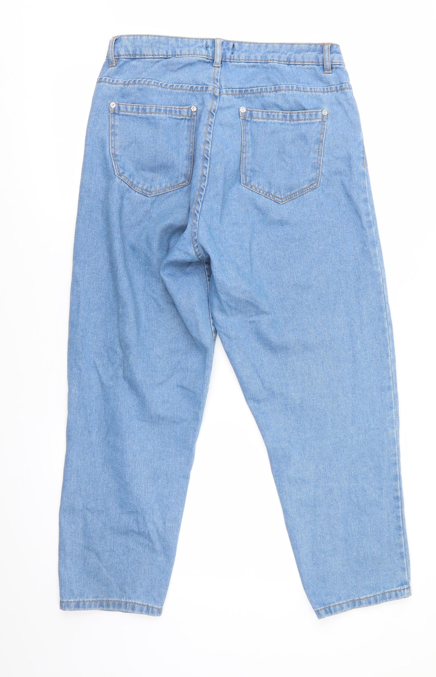 Wednesday's Girl Womens Blue   Boyfriend Jeans Size 28 in L25 in - Cropped