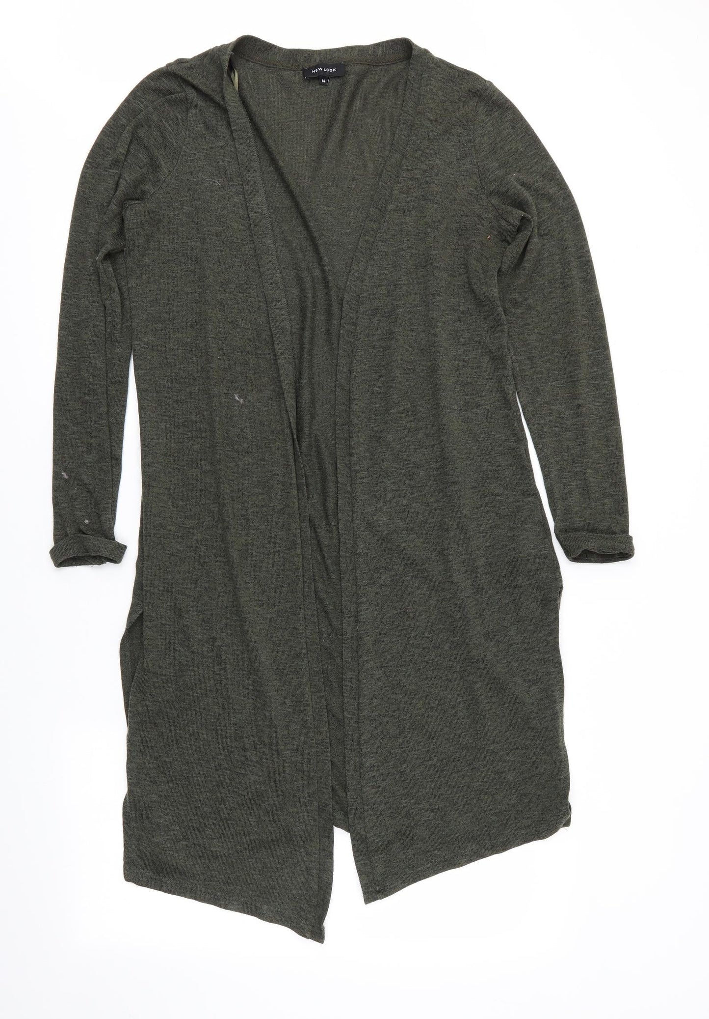 Womens UK Size 14 New Look Green Cardigan Jumper