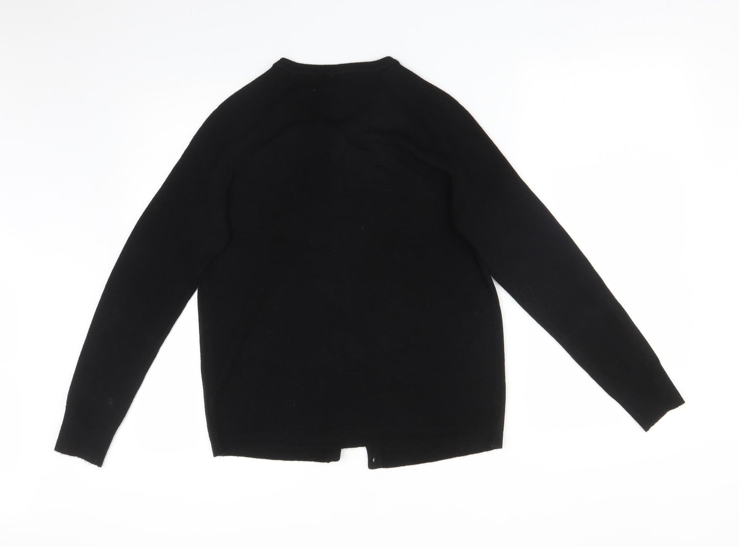 Womens UK Size M PLUM TREE Black Cardigan Jumper