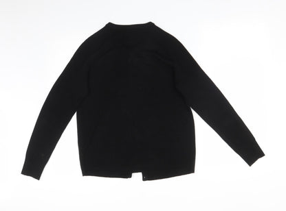 Womens UK Size M PLUM TREE Black Cardigan Jumper