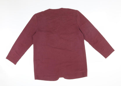 Legacy Womens Purple   Basic Button-Up Size 16