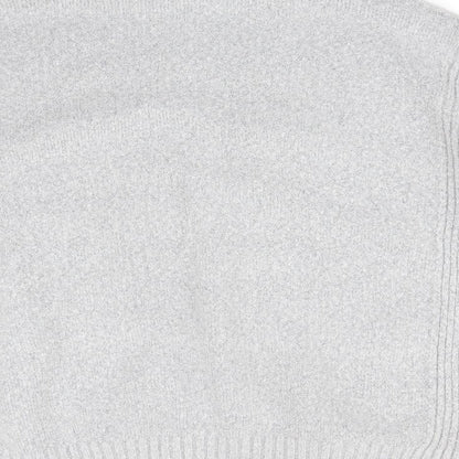 Womens UK Size M Wallis Silver Basic T-Shirt