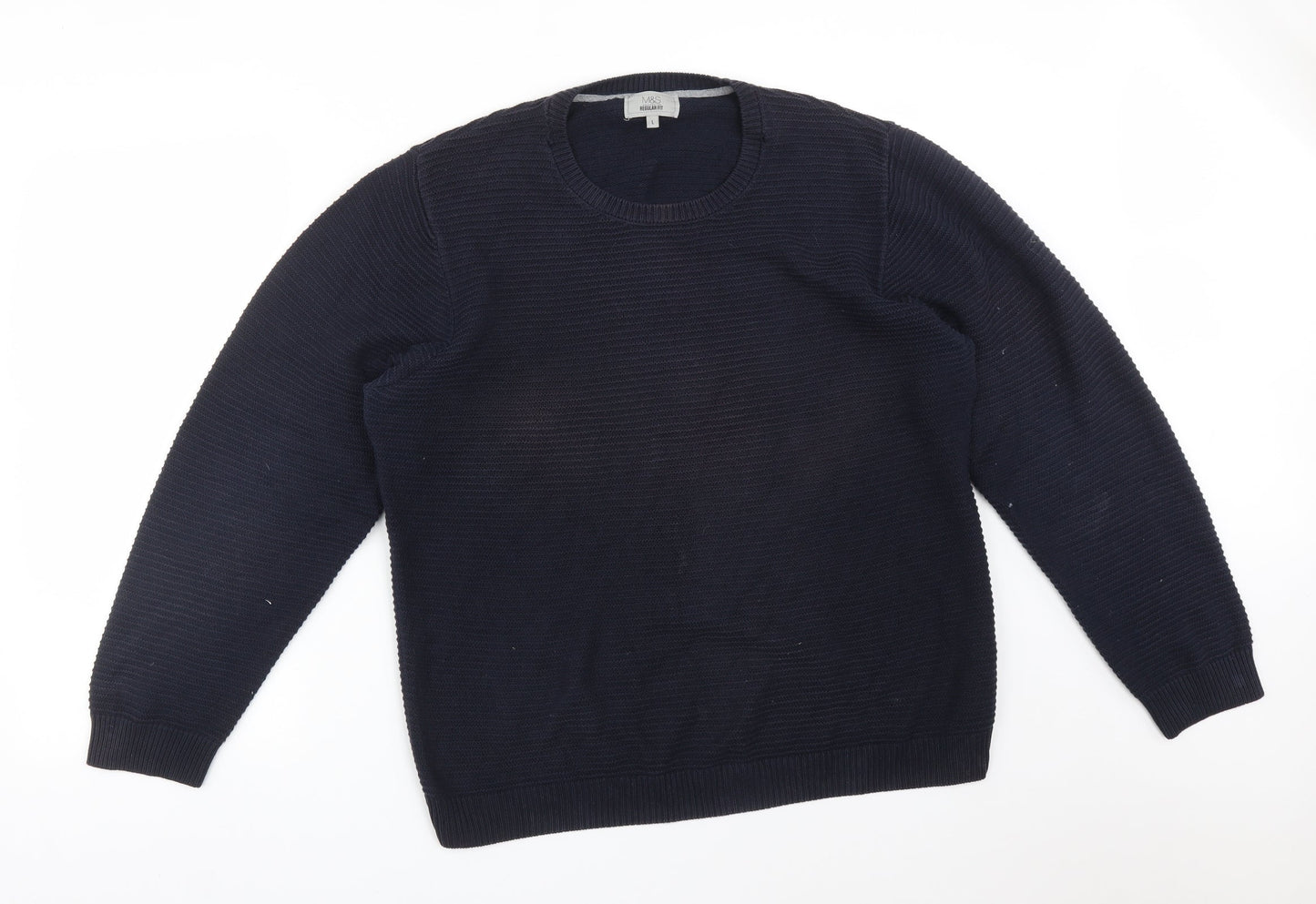 Mens UK Size L M&S Blue Pullover Sweatshirt