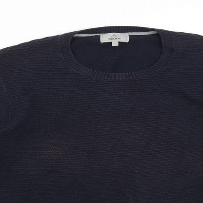 Mens UK Size L M&S Blue Pullover Sweatshirt