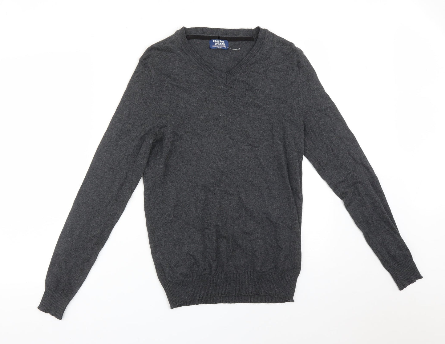 Mens UK Size S Charles Wilson Grey Pullover Sweatshirt