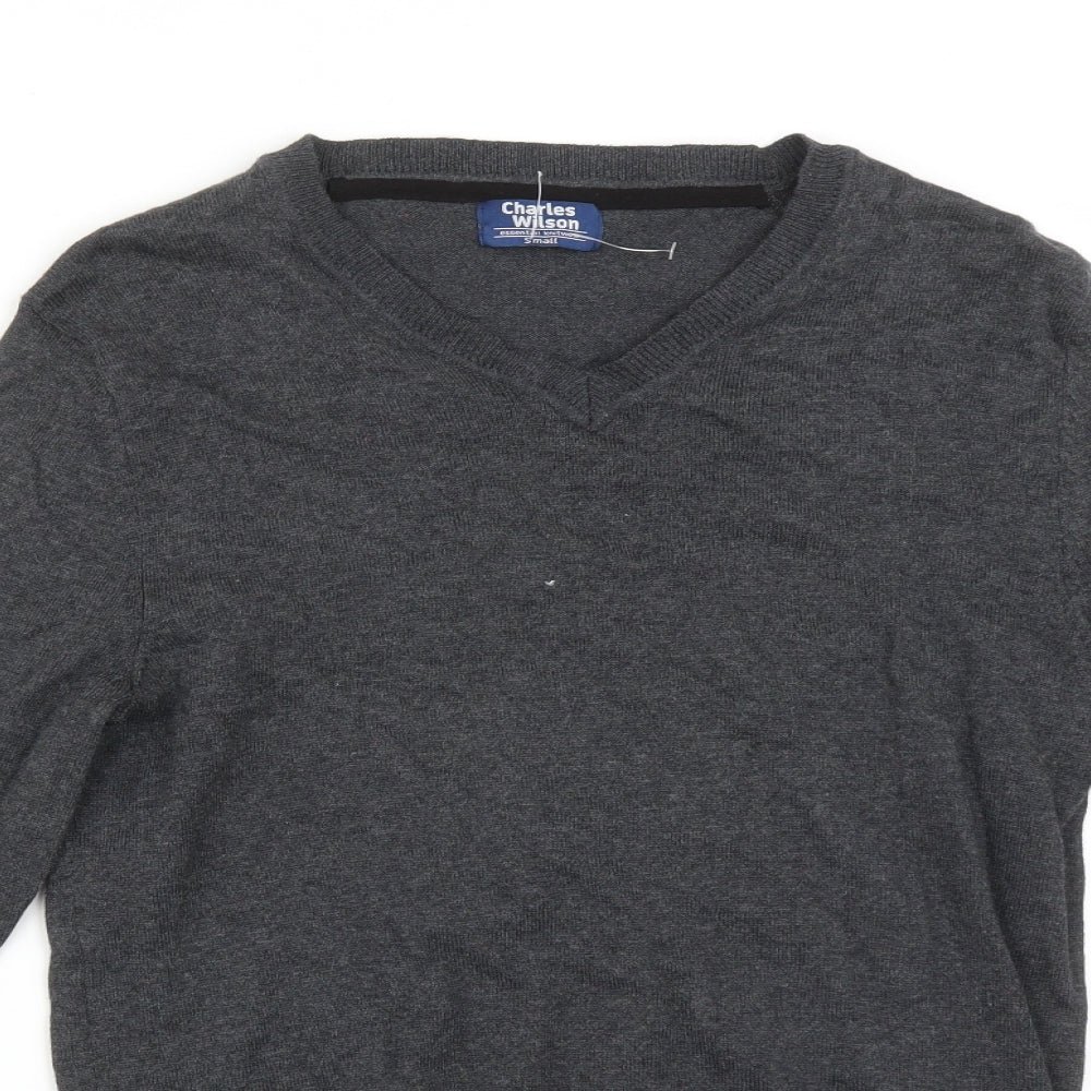 Mens UK Size S Charles Wilson Grey Pullover Sweatshirt