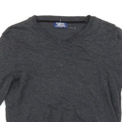 Mens UK Size S Charles Wilson Grey Pullover Sweatshirt