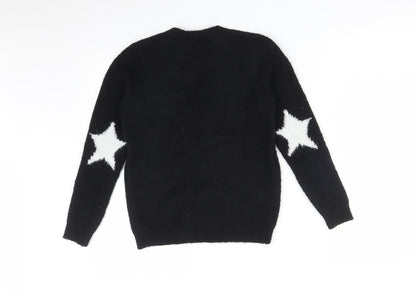 George Girls Black   Pullover Sweatshirt Size 9-10 Years  - WE ALL NEED TO SHINE