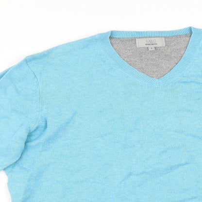 Mens UK Size L M&S Blue Pullover Sweatshirt