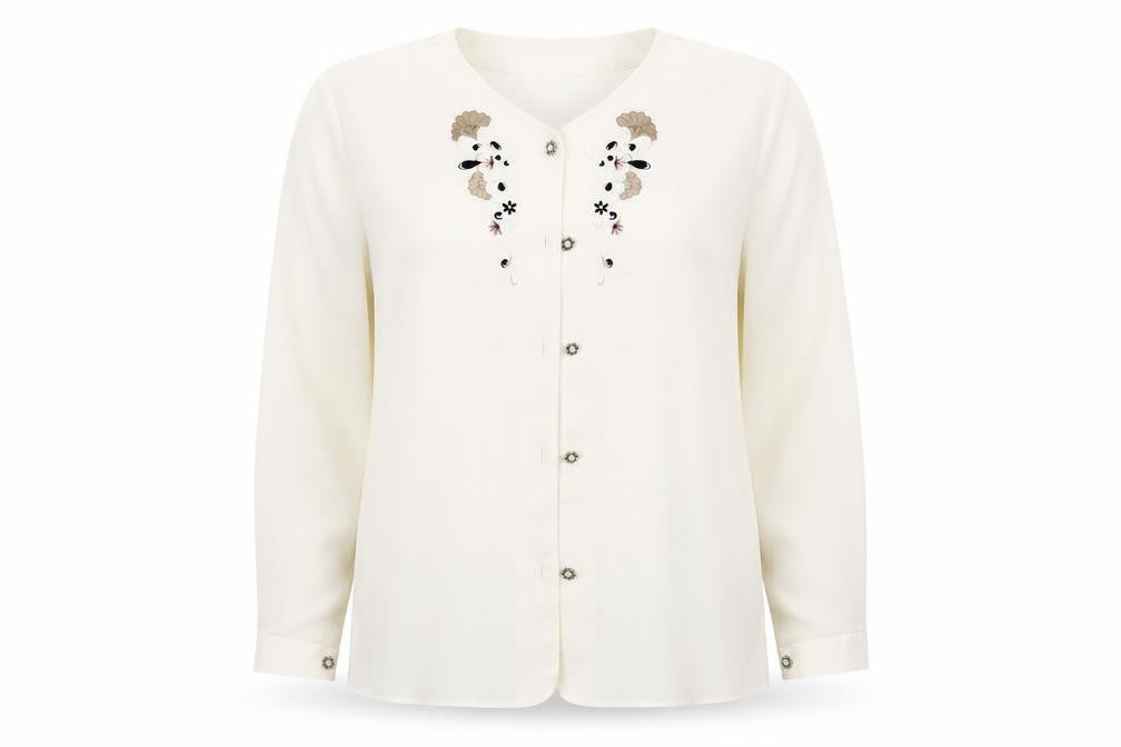 Womens UK Size 16 FOSBY White Basic Blouse