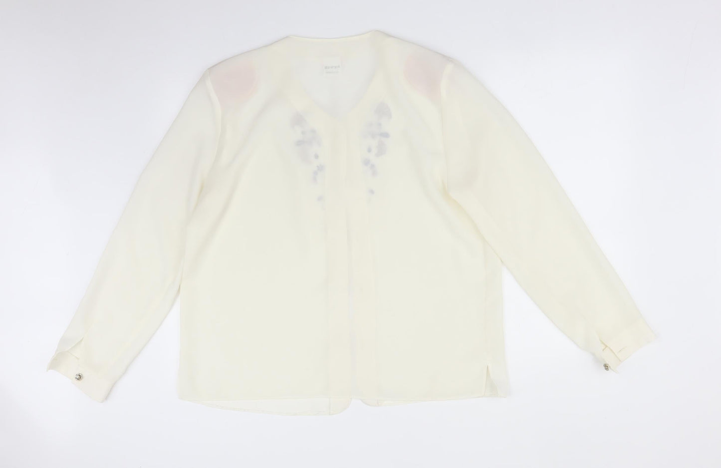 Womens UK Size 16 FOSBY White Basic Blouse