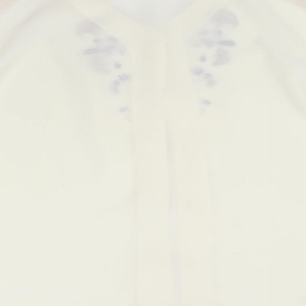 Womens UK Size 16 FOSBY White Basic Blouse