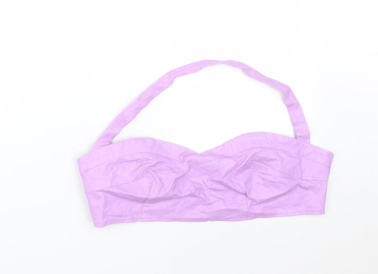 Womens UK Size L Preworn Purple Basic T-Shirt