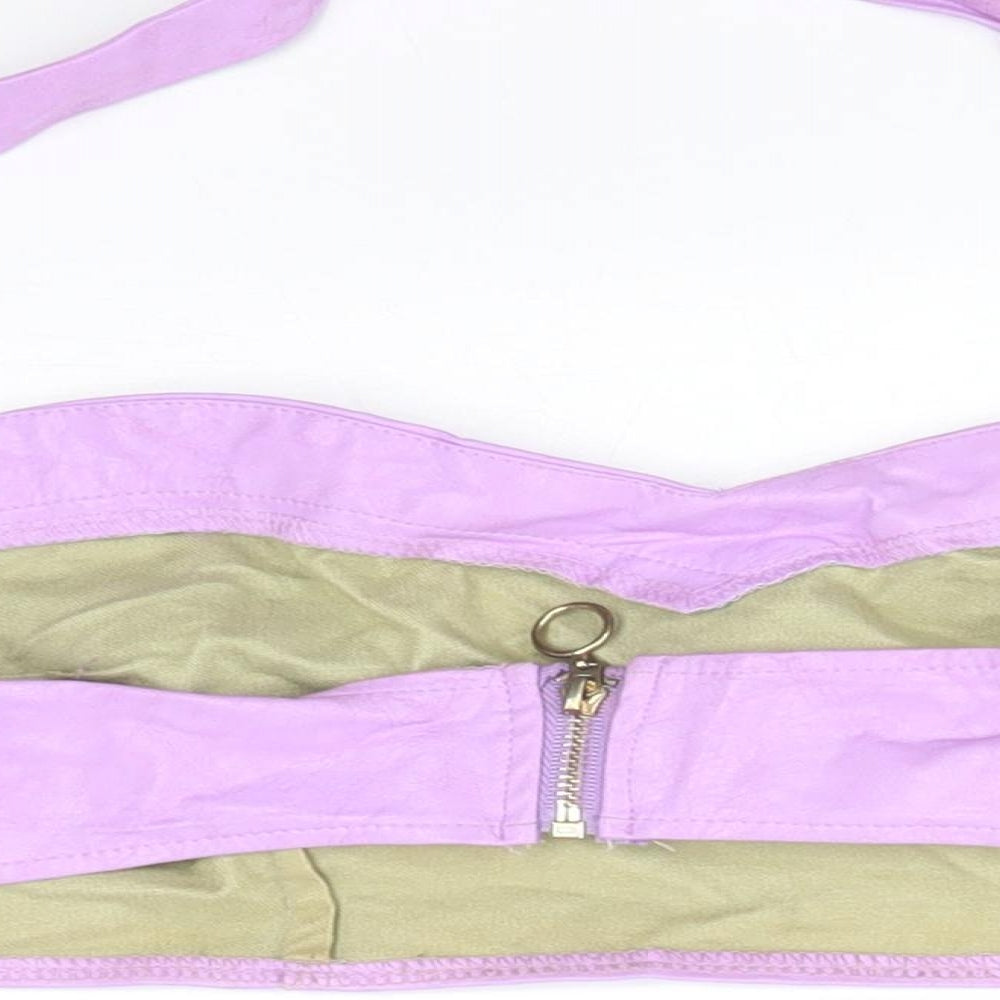 Womens UK Size L Preworn Purple Basic T-Shirt