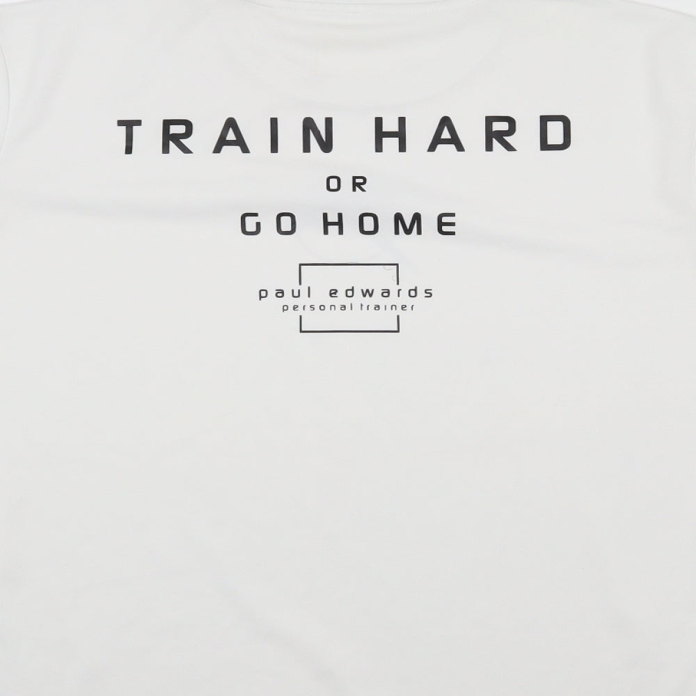 SPIRO Mens White   Basic T-Shirt Size M
